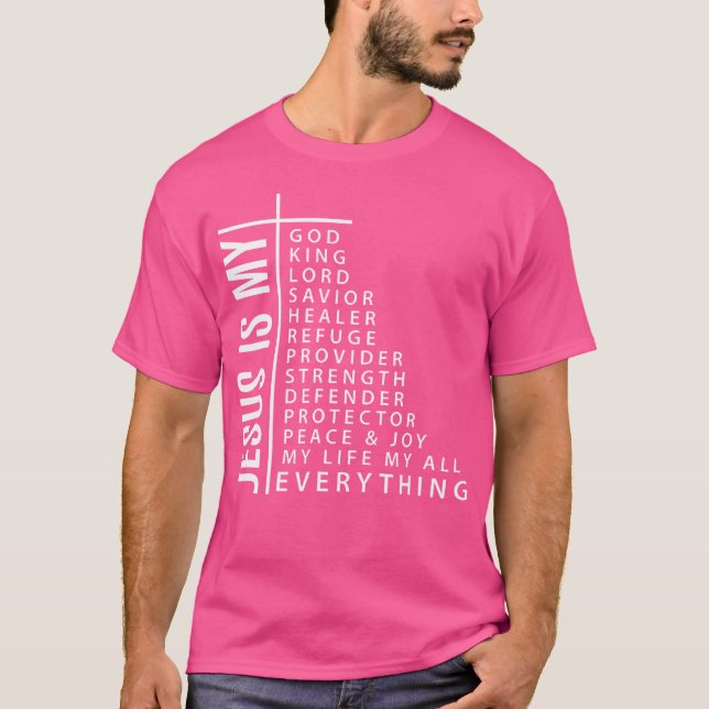 Jesus Is My Everything Christian Faith Boy T-Shirt (Front)