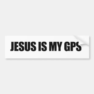 Jesus Is My GPS Bumper Sticker