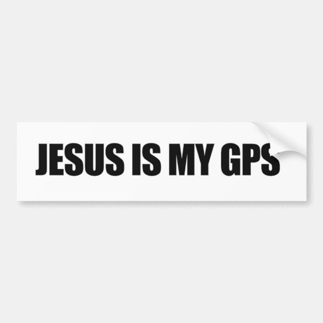 Jesus Is My GPS Bumper Sticker (Front)