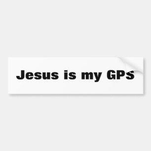 Jesus is my GPS Bumper Sticker