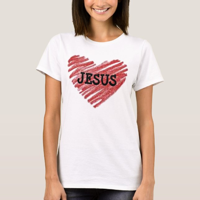 JESUS IS MY HEART T-Shirt (Front)