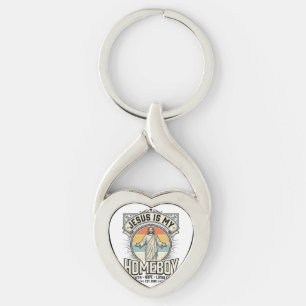 Jesus Is My Homeboy Vintage Religious Shirt Key Ring