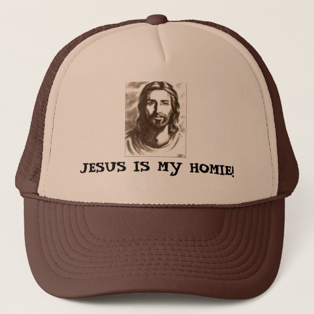 JESUS IS MY HOMIE! TRUCKER HAT (Front)