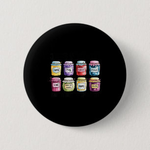 Jesus Is My Jam And Im Here To Spread Christian Bi 6 Cm Round Badge