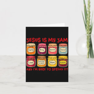 Jesus Is My Jam And Im Here To Spread Christian Bi Card