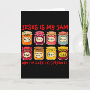 Jesus Is My Jam And Im Here To Spread Christian Bi Card