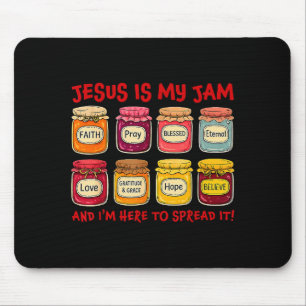 Jesus Is My Jam And Im Here To Spread Christian Bi Mouse Pad