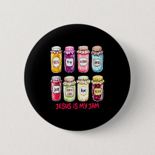 Jesus Is My Jam And Im Here To Spread It Christian 6 Cm Round Badge