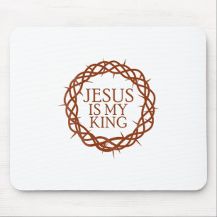 Jesus is My King Mouse Pad