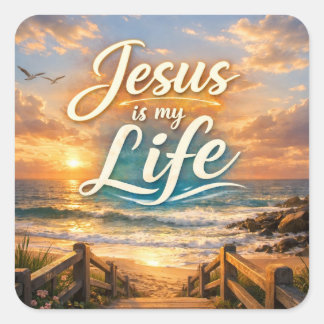 Jesus Is My Life Christian Sticker