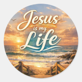 Jesus Is My Life Christian Sticker