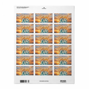 Jesus Is My Life Christian Sticker