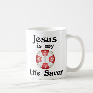 Jesus is my life saver coffee mug
