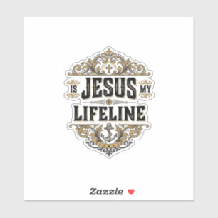 Jesus Is My Lifeline Vintage Christian Shirt Desig