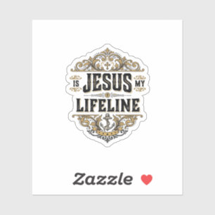Jesus Is My Lifeline Vintage Christian Shirt Desig