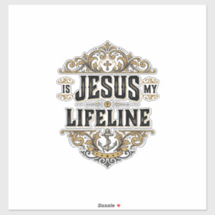 Jesus Is My Lifeline Vintage Christian Shirt Desig