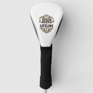 Jesus Is My Lifeline Vintage Christian Shirt Desig Golf Head Cover