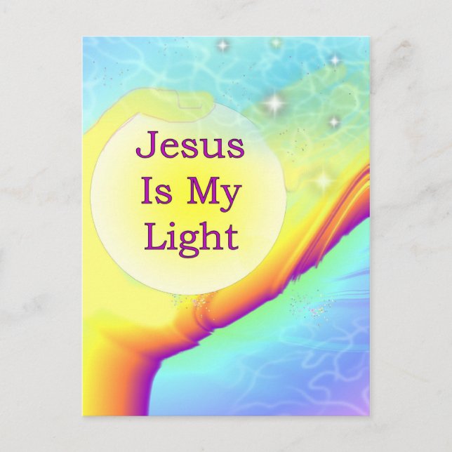 Jesus Is My Light Postcard (Front)