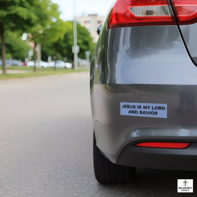 "Jesus Is My Lord And Savior" Bumper Sticker (Creator Uploaded)