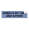 "Jesus Is My Lord And Saviour" Bumper Sticker