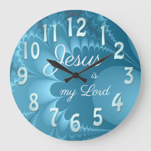 Jesus is my Lord Large Clock