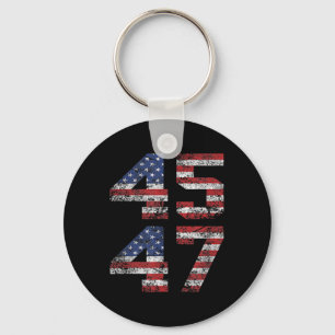 Jesus Is My Savior Trump Is My President American Key Ring