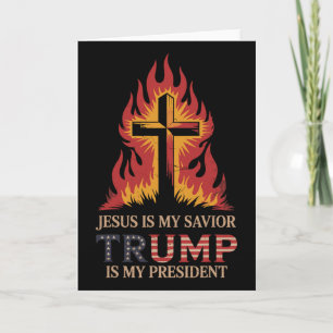 Jesus Is My Savior Trump My President Biblical Con Card