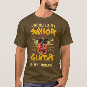 Jesus Is My Saviour, Guitar Is My TherapyJesus Lov T-Shirt