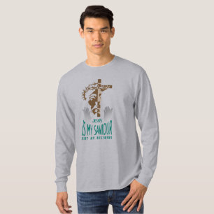 Jesus is My Saviour Men's Long Sleeve T-Shirt