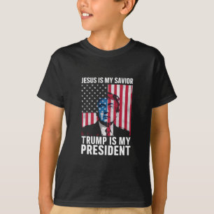 Jesus Is My Saviour Trump Is My President 2024 T-Shirt