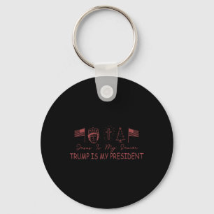 Jesus Is My Saviour Trump Is My President Christma Key Ring