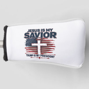 Jesus is My Saviour Trump is My President Funny  Golf Head Cover