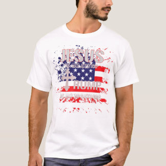 Jesus Is My Saviour Trump Is My President Pro T-Shirt