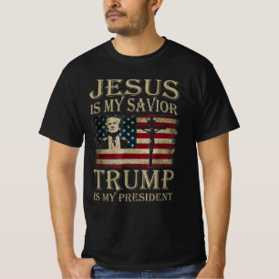 Jesus Is My Saviour Trump Is My President T-Shirt