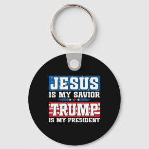 Jesus Is My Saviour Trump Is My President Trump 20 Key Ring