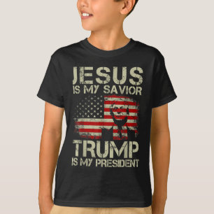 Jesus Is My Saviour Trump Is My President Trump 2 T-Shirt