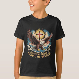 Jesus Is My Saviour Trump Is My President Trump Su T-Shirt