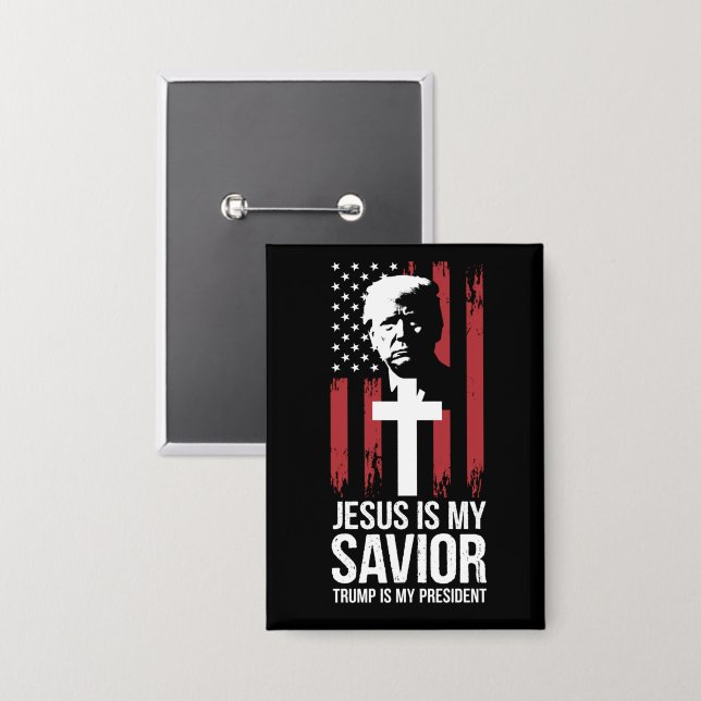 Jesus Is My Saviour Trump Is My President Trump US (Front/Back)