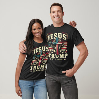 Jesus Is My Saviour Trump Is My President Vintage T-Shirt