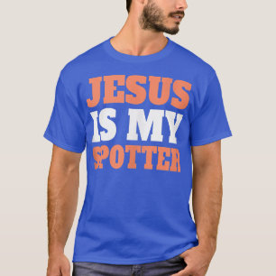 Jesus Is My Spotter Christian Gym Workout Funny Je T-Shirt