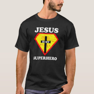 Jesus Is My Superhero Cute Powerful Christian  Ame T-Shirt