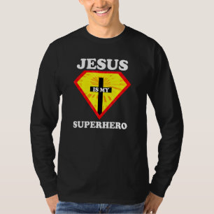 Jesus Is My Superhero Cute Powerful Christian  Ame T-Shirt