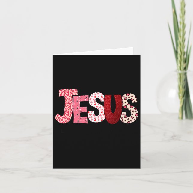 Jesus Is My Valentine Christian Faith Religious Va Card (Front)