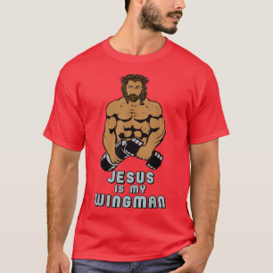 Jesus is My Wingman Workout Gym  for Men Women Kid T-Shirt