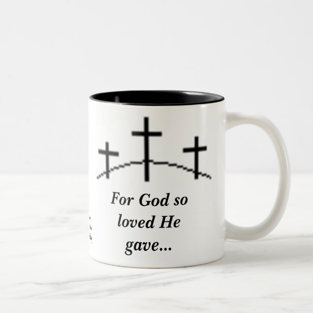 Jesus is our Lord mug#2 Two-Tone Coffee Mug (Right)