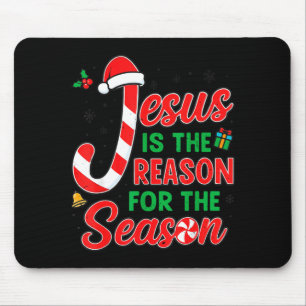 Jesus Is Reason For Season Christian Christmas Pjs Mouse Pad