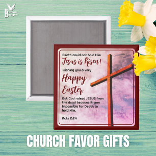 JESUS IS RISEN Christian Easter Favour Magnet