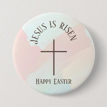 Jesus Is Risen Happy Easter Modern Arch Typography