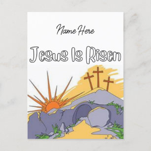 Jesus Is Risen Postcard