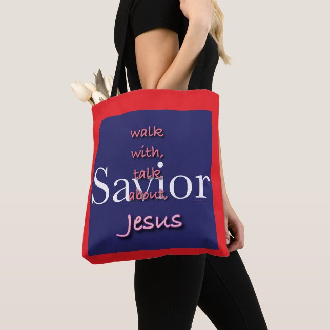 Jesus Is Saviour  Tote Bag (Close Up)
